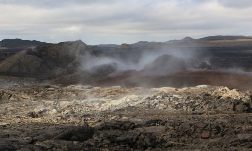 Zdjcie ISLANDIA / polnoc / Pole lawowe Leirhnjukur / Pole lawowe..