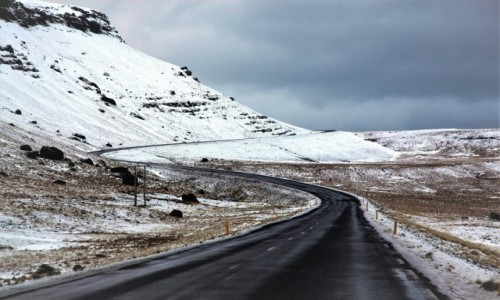 Zdjcie ISLANDIA /  Pwysep Snæfellsnes / Arnarstapi  / Droga