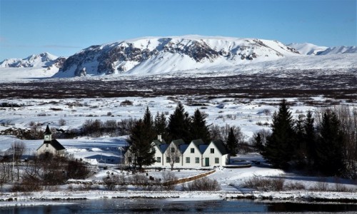 Zdjcie ISLANDIA / Park Narodowy Thingvellir / Thingvallavatn  / Rezydencja prezydenta