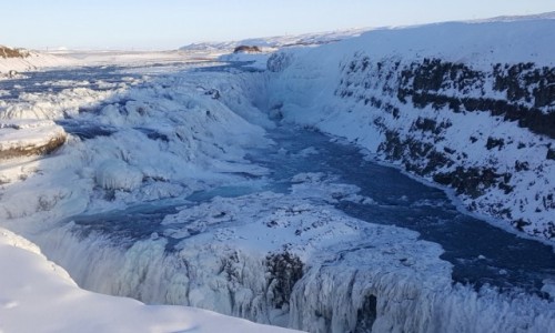Zdjcie ISLANDIA / Golden Circle / Gullfos / Islandia wodospad Gullfos