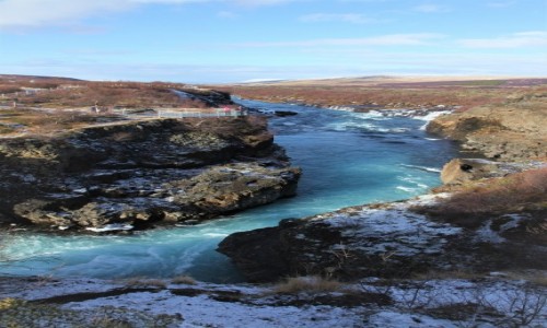 Zdjcie ISLANDIA / Reykjavik / Husafell  / Barnafoss