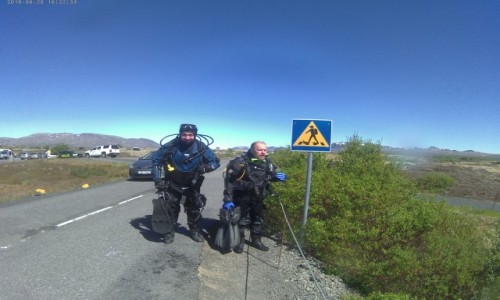 Zdjcie ISLANDIA / Thingvallavatn / Jezioro / Przejcie dla nurkw