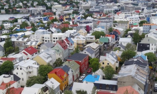 Zdjcie ISLANDIA / Reykjawik / Reykjawik / Domki w stolicy