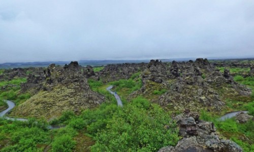 Zdjcie ISLANDIA / Islandia pnocna / Dimmuborgir / Islandia - kraina tysica planet