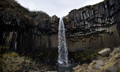 Zdjcie ISLANDIA / Vatnajokull / Svartifoss / Svartifoss
