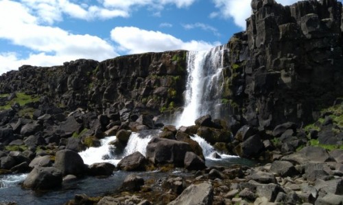 Zdjęcie ISLANDIA / Thingvellir / . / Wodospadzik