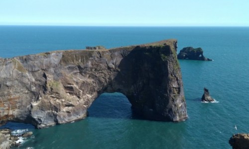 Zdjcie ISLANDIA / Dyrholaey /  . / Most