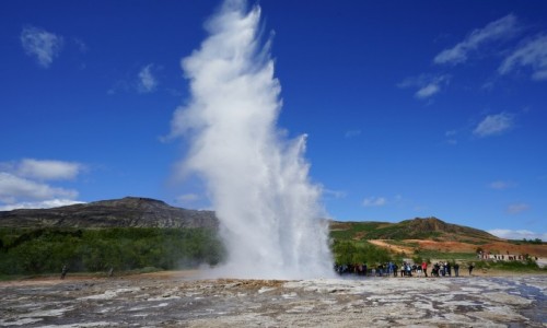 Zdjcie ISLANDIA / Geysir / Strokkur  / Nie zmieci si w kadrze