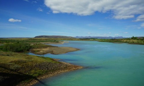 Zdjcie ISLANDIA / Hvta, czyli biaa rzeka / . / Wypywa z lodowca Langjkull