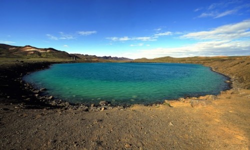 Zdjęcie ISLANDIA / Krisuvik / Seltun / Jezioro zielone