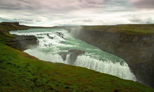 Zdjecie ISLANDIA / Okolice Reykjaviku / Wodospad na rzece Hvita / Wodospad Gullfoss