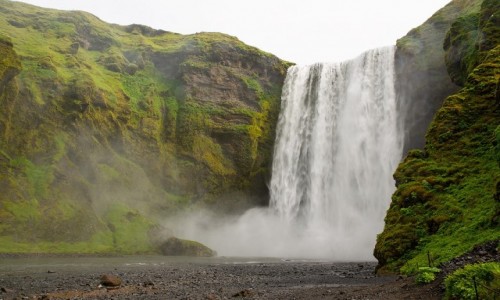 Zdjecie ISLANDIA / Poludnie wyspy / Wodospad Skgafoss / Wodospad Skgafoss