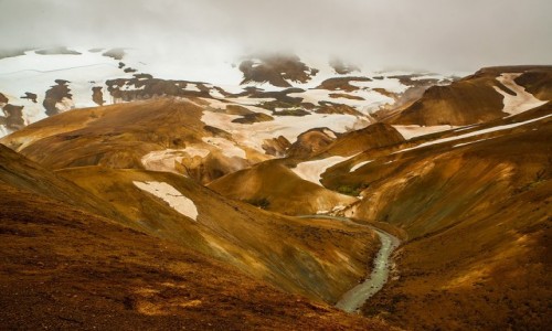 Zdjcie ISLANDIA / Poludnie wyspy / Region geotermalny Kerlingarfjoll / Kolorowe gry
