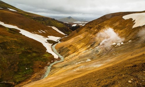 Zdjcie ISLANDIA / Poludnie wyspy / Region geotermalny Kerlingarfjoll / Kolorowe gry