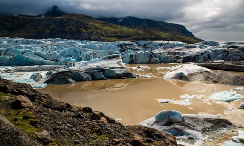 Zdjecie ISLANDIA / Poludnie wyspy / Jezioro polodowcowe Fjallsrln / Jezioro polodowcowe