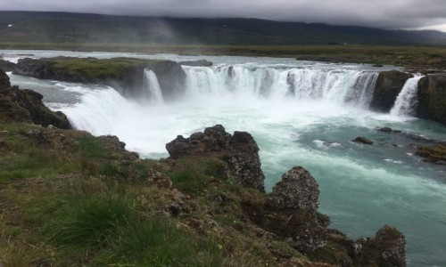 Zdjcie ISLANDIA / Akureyra / Godafoss / Wodospad kapanw