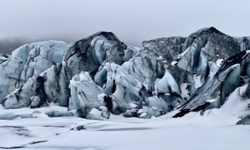 Zdjcie ISLANDIA / Islandia  / Solheimajokull / Lodowiec 