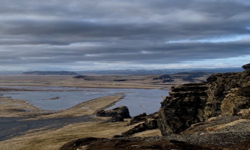 Zdjcie ISLANDIA / Dyrhlaey / Dyrhlaey / Widok z klifu 