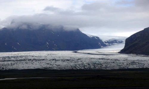 Zdjęcie ISLANDIA / Południowa Islandia / Okolice lodowca Vatnajokull / Jęzor lodowca Vatnajokull