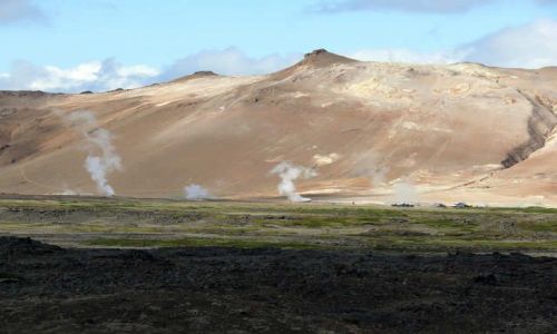 Zdjęcie ISLANDIA / Północn Islandia  / Pole Hverarond  / Zbocze Namafjall