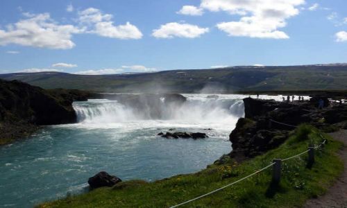 Zdjecie ISLANDIA / Pnocna Islandia / Gooafoss  / Gooafoss - wodospad bogw