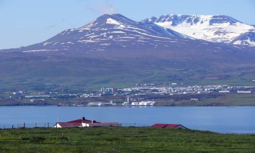 Zdjecie ISLANDIA / Pnocna Islandia / Fiord Eyjafjur / Akureyri