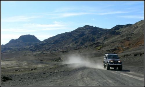 Zdjecie ISLANDIA / Reykjanes / Reykjanes / Jedna z drog glownych