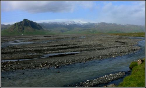 Zdjęcie ISLANDIA / Islandia poludiowa / Miedzy Skogar a Vik / Rzeka polodowcowa