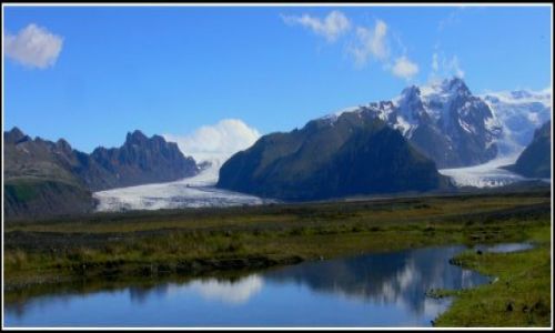 Zdjecie ISLANDIA / Islandia poludniowa / Panorama Skaftafell National Park / Jezory lodowcowe Vatnajokull