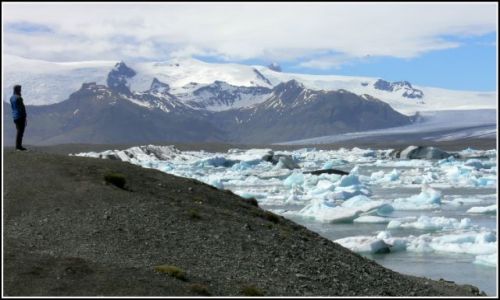 Zdjęcie ISLANDIA / Islandia poludiowa / Laguna lodowcowa Jokulsarlon / Laguna lodowcowa Jokulsarlon