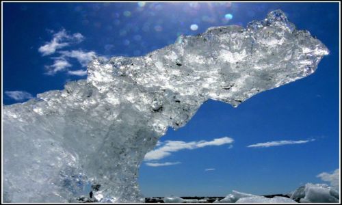 Zdjęcie ISLANDIA / Islandia poludiowa / Laguna lodowcowa Jokulsarlon / Lodowy monument