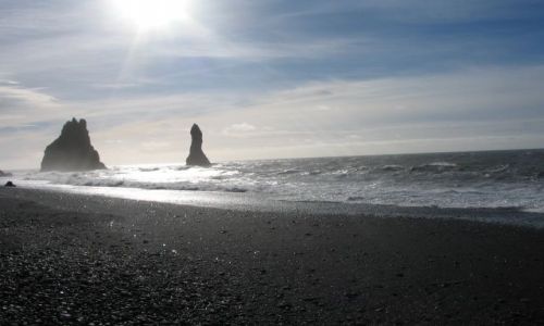 Zdjęcie ISLANDIA / brak / Vik - poludniowa Islandia / Czarne plaże