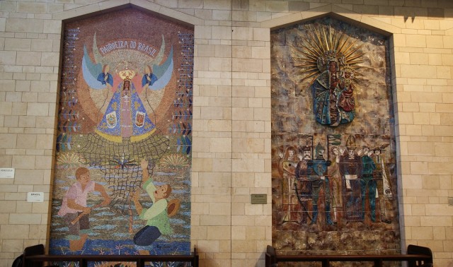 Zdj cia: Bazylika Zwiastowania, Nazaret, Narodowe akcenty Brazylii i Polski, IZRAEL Zdj cia: Bazylika Zwiastowania, Nazaret, Narodowe akcenty Brazylii i Polski, IZRAEL