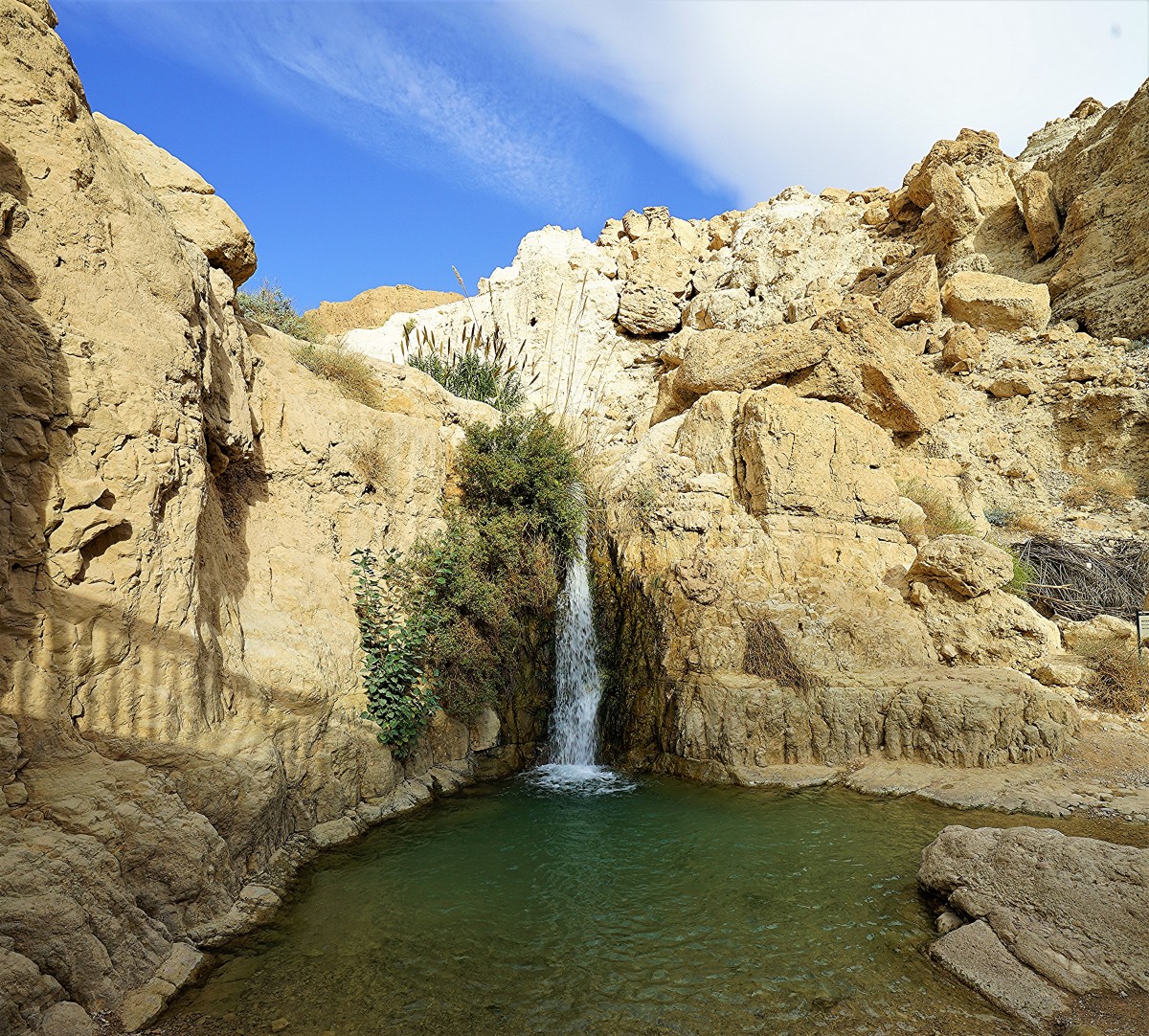 Zdjęcia: .Ein Gedi, Morze Martwe, Wodospad Dawida (dolny), IZRAEL Zdjęcia: .Ein Gedi, Morze Martwe, Wodospad Dawida (dolny), IZRAEL