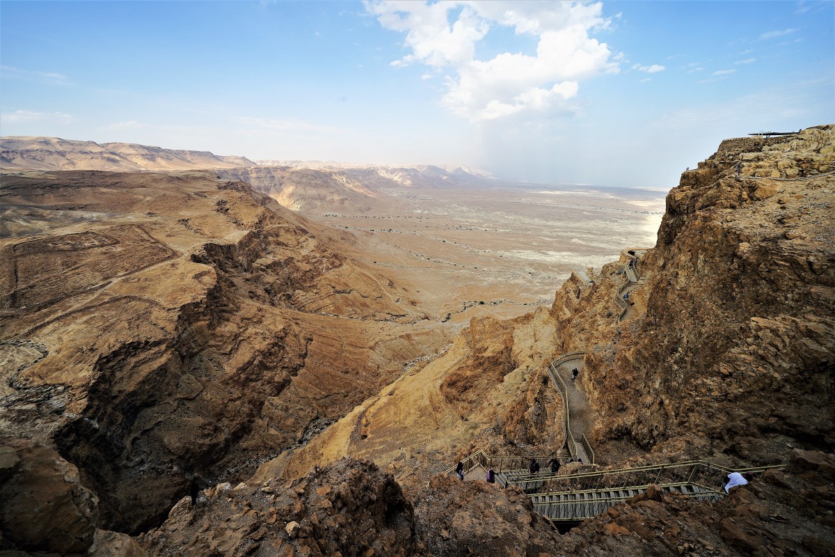 Zdjęcia: Masada, Morze Martwe, Zdobywanie twierdzy, IZRAEL Zdjęcia: Masada, Morze Martwe, Zdobywanie twierdzy, IZRAEL
