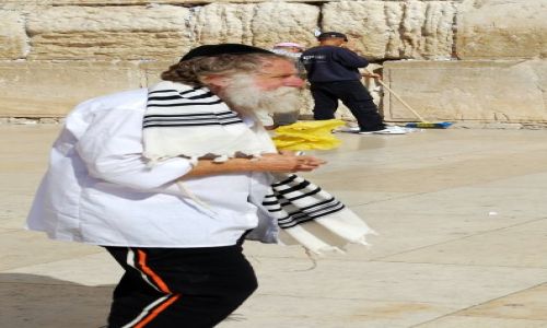 IZRAEL / Bliski Wschód / Jerozolima / ¦ciana P³aczu