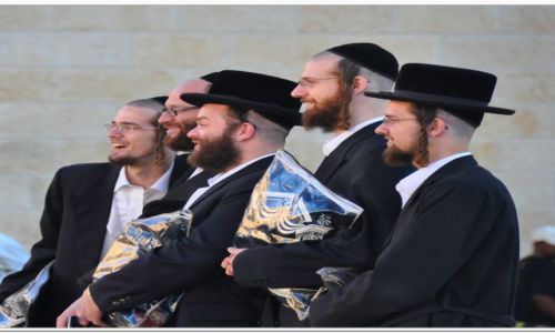 Zdjecie IZRAEL / - / Jerozolima, ciana Paczu / Poegnalne zdjcie pod cian Paczu na wito Roh ha-Szan.