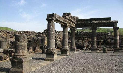 Zdjęcie IZRAEL / Galilea / Korazim / synagoga