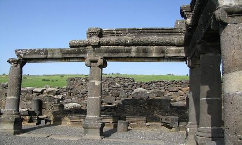 Zdjęcie IZRAEL / Galilea / Korazim / synagoga