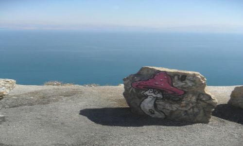 Zdjecie IZRAEL / TABA / IZRAEL / DROGOWSKAZ NAD MORZE MARTWE