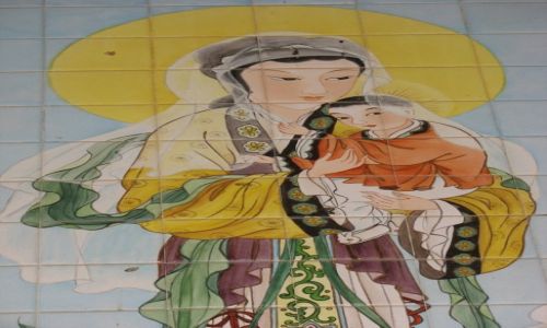 Zdjcie IZRAEL / - / Nazaret / Madonna z Dziecitkiem (Chiny) Bazylika Zwiastowania Paskiego