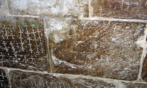 Zdj�cie IZRAEL / - / Bazylika Narodzenia, Betlejem / Znaki pielgrzymie