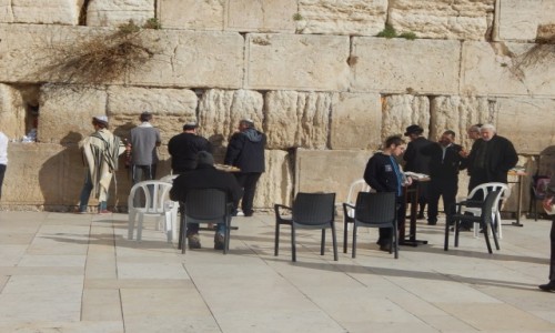 Zdjecie IZRAEL / Jerozolima / ciana placzu / Pod cian placzu