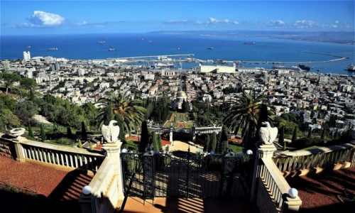 Zdjcie IZRAEL / Haifa / Ogrody Bahai / Panorama