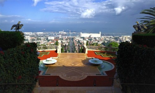 Zdjcie IZRAEL / Haifa / Ogrody Bahai / Panorama miasta
