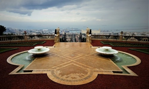 Zdjecie IZRAEL /  Haifa / Ogrody Bahai  / Taras