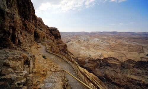Zdjcie IZRAEL / Morze Martwe / Masada  / Schody, schody...