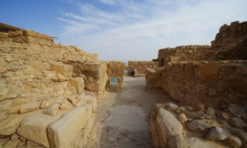 Zdjecie IZRAEL / Morze Martwe / Masada / Rezydencja komendanta, ruiny