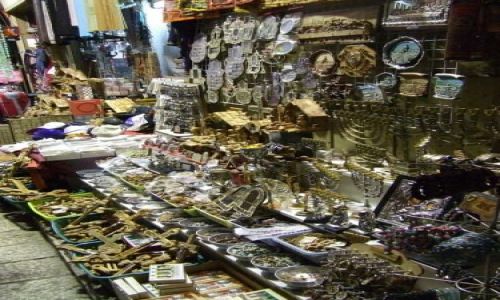 Zdj�cie IZRAEL / Jerozolima / Jerozolima / Bazar z pami�tkami w Jerozolimie