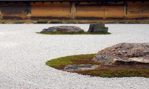 Zdjecie JAPONIA / Kioto / temple / ten garden jest Zen 